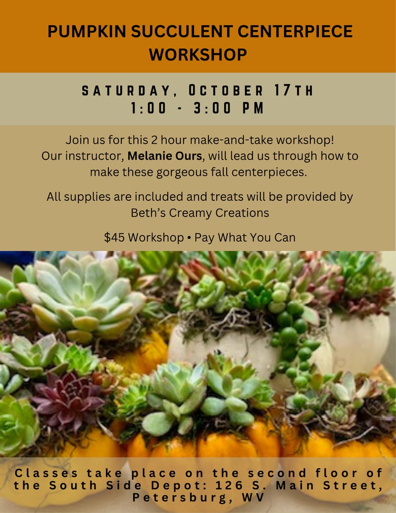 Fall succulent centerpiece for Socials (1)