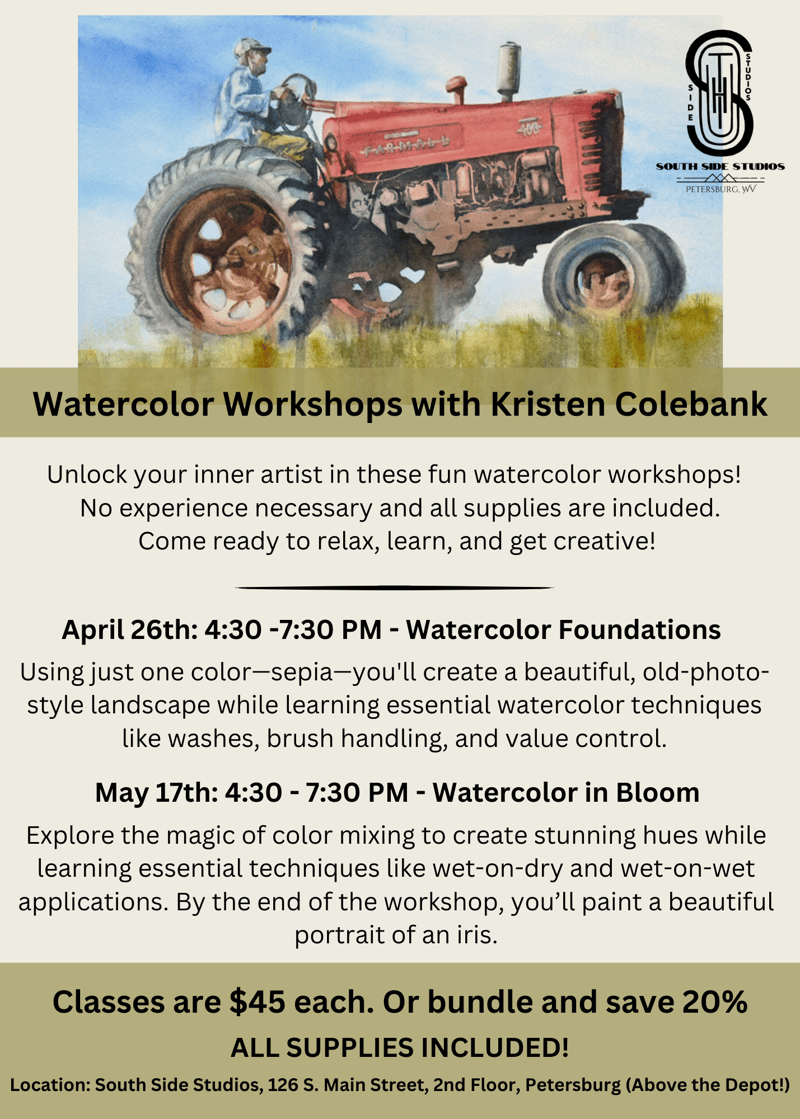 Watercolor workshops with Kristen Colebank (2)